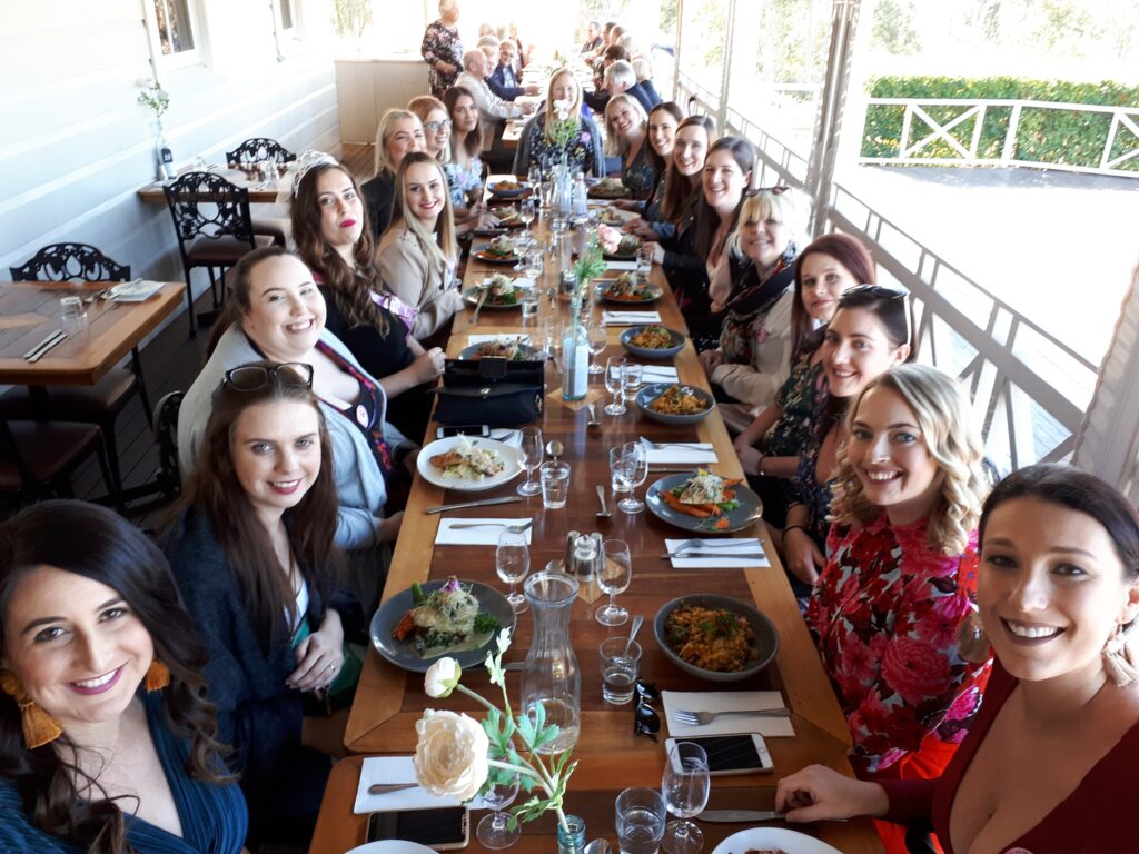 Lunch on a Hen's day tour with Cork 'n Fork Winery Tours